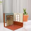 1:6 Scale Backdrop Scene Layout Display Case for Action Figures, Simulation Vehicle Model Showcase Background 11.81x11.81inch- Pub view 2