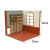 1:6 Scale Backdrop Scene Layout Display Case for Action Figures, Simulation Vehicle Model Showcase Background 11.81x11.81inch- Pub view 4