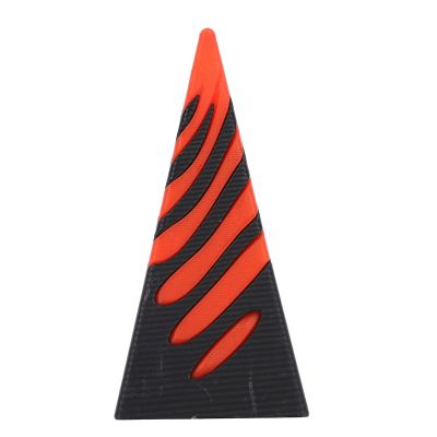 Impossible Pyramid Passthrough Sculpture 3D Printed Spiral Cone Toy Cool Visual Illusion Anxiety Relief Stress Reliever for Office Desk Decor PLA Material 5.5 x 11cm (Red Black)