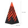 Impossible Pyramid Passthrough Sculpture 3D Printed Spiral Cone Toy Cool Visual Illusion Anxiety Relief Stress Reliever for Office Desk Decor PLA Material 5.5 x 11cm (Red Black) view 3