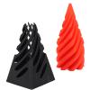 Impossible Pyramid Passthrough Sculpture 3D Printed Spiral Cone Toy Cool Visual Illusion Anxiety Relief Stress Reliever for Office Desk Decor PLA Material 5.5 x 11cm (Red Black) view 4