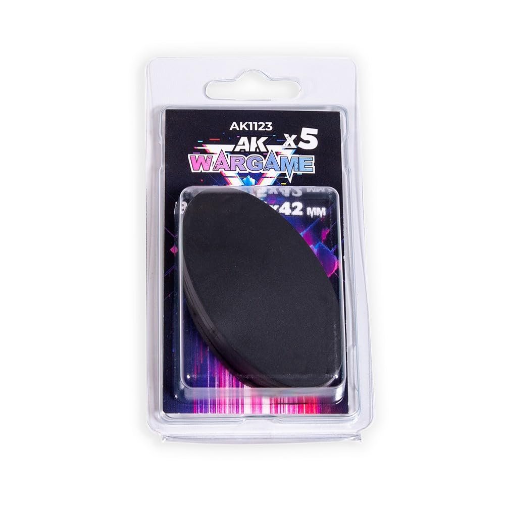 AK Interactive Oval Bases, 75 x 42 mm (4 Pieces)