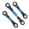 RC Models Parts For Tamiya For TT-01 For TT01 For 1/10 RC Car Upgrade Parts Accessories 3Pcs Metal Steering Rod Link Rod Tie Rod Blue view 2