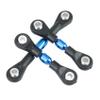 RC Models Parts For Tamiya For TT-01 For TT01 For 1/10 RC Car Upgrade Parts Accessories 3Pcs Metal Steering Rod Link Rod Tie Rod Blue view 3
