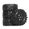 RC Car Tires Wheels For Axial For SCX24 1/18 1/24 1.0 Beadlock Wheel Mud Tires Set Deep Dish Negative Offset RC Crawler Car Parts Accessories Replacement view 3