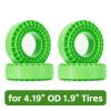 RC Models Parts For 106-108mm (4.19" OD)1.9" Tires 4pcs Silicone Rubber Inserts Foam(Green) view 2