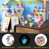 CroBlissful 100 Sets Mini Jesus Figurines Glow in The Dark with Let Your Light Shine Cards for Christian Valentine Gifts Church Sunday School Religious Gifts for Easter Egg Fillers (Multiple Styles) view 3