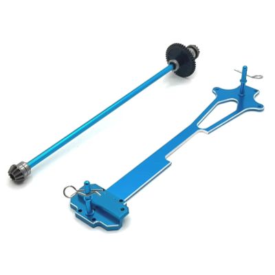 RC Upgrade Parts For WLtoys For RIaarIo 124016-17-18-19 1/12 Metal Second Floor Medium Transmission Remote Control Crawler Vehicle Upgrade Parts Accessories(Blue)