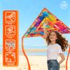 3 Piece Set Delta Kite for Kids & Adults, Outdoor Kite, Perfect for Beginners, Easy to use, Ideal for Beaches, backyards, Grassy AreasMaya view 3