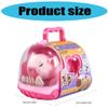 Electric Pet Animal Walking Plush Toy for Kids Realistic Sound and Movement Soft Dolls for Toddler Craw Learning (Pink) view 3