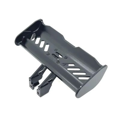 RC Toys Spare Parts For WLtoys Relalo 1/14 1/12 Remote Control Car Metal Upgrade Modified Accessories Tail Bracket Fin(Black)