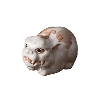 JITUIHOM Kung Fu Tea Set Home Tea Table Lucky Pet Ornaments Revolving Play Decorations(A)