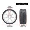 17mm Hex Wheel & Tire Set for 1/7 6S BLX, 1/8 Typhon 6S BLX, 4pcs 101mm Rubber Tires & Plastic Hub(Black) view 2