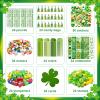 242 Pcs St Patricks Day Stationery Set Lucky Shamrock Classroom Gifts with Pencils Notebooks Erasers Stampers Stickers for St Patricks Day Party Favors Classroom Exchange Gifts Prizes Party Supplies view 3