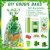 242 Pcs St Patricks Day Stationery Set Lucky Shamrock Classroom Gifts with Pencils Notebooks Erasers Stampers Stickers for St Patricks Day Party Favors Classroom Exchange Gifts Prizes Party Supplies view 4