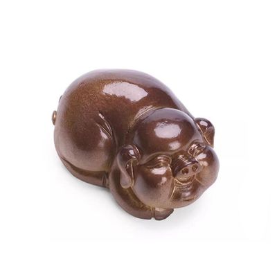 JITUIHOM Kung Fu Tea Set Mini Color-Changing Piggy Tea Pet Ornament Household Play Decoration Kung Fu Set Accessories