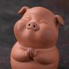 JITUIHOM Kung Fu Tea Set Creative Zodiac Pig Tea Pet Ornaments Table Play Cute Set Decorations view 3