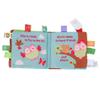 Segrehy Infant Cloth Book Cute Animal Educational Toy with Rattle Sound Wear Soft Fabric for Baby Playtime Learning (Type 2) view 2