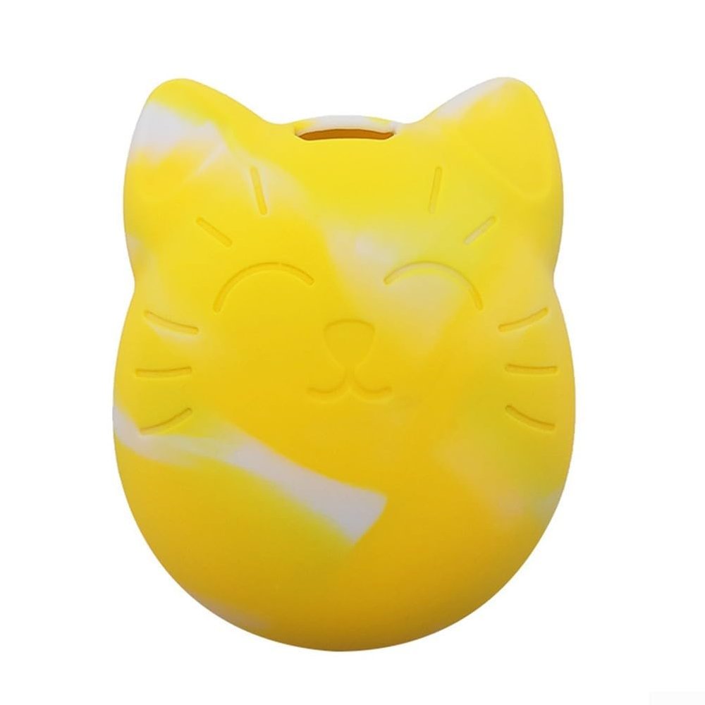 Deskbloom Silicone Cover Case For Tamagotchi Digital Pet For 4U/4u+/PS/Mix/Meets/IDL/ID Series, Soft Impact-Resistant Material With Attachment Chain(Yellow)