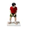 1/64 Miniature Figure Mini People Figurine 1:64 Scale Hand Painted Kids Figure Model for Micro Landscape Photo Prop Projects, Boy Peeing view 1