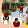 1/64 Miniature Figure Mini People Figurine 1:64 Scale Hand Painted Kids Figure Model for Micro Landscape Photo Prop Projects, Boy Peeing view 3