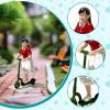 1/64 Miniature Figure Mini People Figurine 1:64 Scale Hand Painted Kids Figure Model for Micro Landscape Photo Prop Projects, Girl Skateboarding view 4