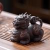 JITUIHOM Kung Fu Tea Set Creative Wealth-Bringing Beast Tea Pet Ornaments Table Play Kung Fu view 4