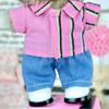 Suitable for 17cm Trendy Doll Clothes, Christmas and New Year (excluding Dolls) (Pink T-Shirt) view 1
