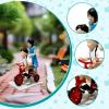 1/64 Miniature Figure Mini People Figurine 1:64 Scale Hand Painted Kids Figure Model for Micro Landscape Photo Prop Projects, Boy Girl Riding view 4