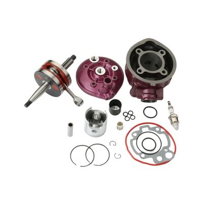 Motorcycle 90cc Big Bore Cylinder Kit & Racing Crankshaft Fit For 50 50cc LC 2T AM6