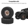 1.3 Beadlock Wheels and Tires, daitoku 1.3" RC Car Tires for 1/18 TRX4M Ascent-18 1/24 SCX24 FCX24 RC Crawler Car (Copper) view 3