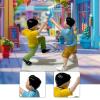 CoudarTitie 1/64 Miniature Figure Painted Human Figure Model Mini People Figurine for Architectural, Two Boys Playing view 3
