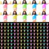 CroBlissful 100 Pcs Little Jesus Figures Glow in The Dark Mini Jesus Figurines Bulk to Hide and Seek Let Your Light Shine Christian Gifts for Easter Party Favors Baptism Sunday School Prizes view 1