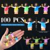 CroBlissful 100 Pcs Little Jesus Figures Glow in The Dark Mini Jesus Figurines Bulk to Hide and Seek Let Your Light Shine Christian Gifts for Easter Party Favors Baptism Sunday School Prizes view 2