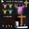 CroBlissful 100 Pcs Little Jesus Figures Glow in The Dark Mini Jesus Figurines Bulk to Hide and Seek Let Your Light Shine Christian Gifts for Easter Party Favors Baptism Sunday School Prizes view 4