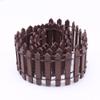 1 Pc Mini Fairy Garden Fence, 35 Inches, Brown, Micro Landscape Miniature Ornaments for Dollhouse, Crafts, Diorama Project, Plant Pot DIY view 1