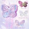 Butterfly Pinata Set - Purple Crystal Butterfly Pull String Piata with Blindfold, Bat, Confetti for Birthday Fairy Party Decorations (16.1'') view 4
