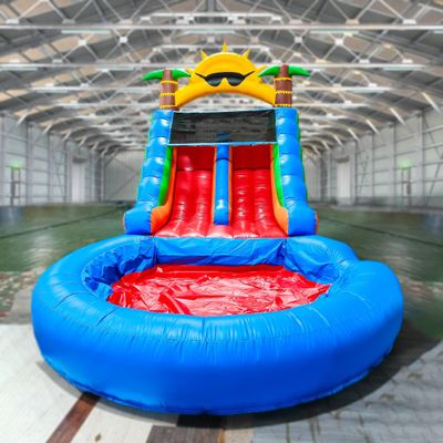 22.5FT(L) Commercial Grade Inflatable Water Slide for Adults Kids(Double Slides),Heavy Duty PVC Adult Water Slides with Big Water Pool(UL Blower),Inflatable Waterslide for Backyard 22.5x10.8x12.3ft