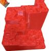 3D Printed Hilbert Curve Marble RunEndless Looping Fractal Maze, Kinetic Sculpture for Focus & Mindful Relaxation, Modern Tech-Art DecorEquipped with Steel Balls(Red) view 1