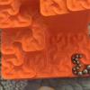 3D Printed Hilbert Curve Marble RunEndless Looping Fractal Maze, Kinetic Sculpture for Focus & Mindful Relaxation, Modern Tech-Art DecorEquipped with Steel Balls(Red) view 3