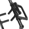 - 4 RC Car Front and Rear Bumpers, Aluminum Alloy RC Crawler Replacement Parts, High Strength Black Bumpers for 1/10 Scale Remote Control Car, with Classic Split De view 2