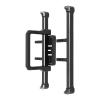 - 4 RC Car Front and Rear Bumpers, Aluminum Alloy RC Crawler Replacement Parts, High Strength Black Bumpers for 1/10 Scale Remote Control Car, with Classic Split De view 3