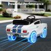 12V Ride on Toy Licensed Shelby Electric Car for Kids to Drive, Ride on Car with Remote Control, Adjustable 3 Speed, Multiple Panel, LED Lights, Shock Absorbers, Safety Belt, Easy Assembly, Xmas Gifts view 3