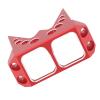 ChuyTrading Aluminum Alloy Steering Servo Guard Armor SOA Cover, RC Servo Protective Cover, CNC Machined Anodized Surface for 1/10 RC Crawler Cheeter Rig Rock Bouncer Roll Cage Capra RR10 Wrai (Red) view 2