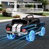 12V Ride on Toy Licensed Shelby Electric Car for Kids to Drive, Ride on Car with Remote Control, Adjustable 3 Speed, Multiple Panel, LED Lights, Shock Absorbers, Safety Belt, Easy Assembly, Xmas Gifts view 3