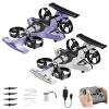 2-in-1 Flying Car & Stunt Drone - Mini Indoor Drone, 2 in 1 RC Quadcopter & Flying Car Toys, 2.4Ghz Remote Control 4WD Stunt Car 3 Speeds Adjustable, Birthday Xmas Gifts for Kids 8-12 (2PCS) view 1