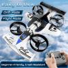 2-in-1 Flying Car & Stunt Drone - Mini Indoor Drone, 2 in 1 RC Quadcopter & Flying Car Toys, 2.4Ghz Remote Control 4WD Stunt Car 3 Speeds Adjustable, Birthday Xmas Gifts for Kids 8-12 (2PCS) view 2