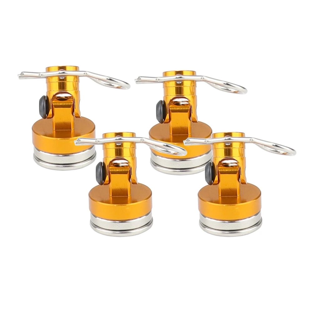 Body Posts Magnet Fixed Mount with Clip 1/10 RC Car for Axial SCX10 for Traxxas TRX4 D90 D110 confident(Gold)
