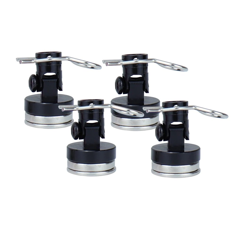Body Posts Magnet Fixed Mount with Clip 1/10 RC Car for Axial SCX10 for Traxxas TRX4 D90 D110 confident(Black)