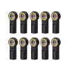 10Pcs Metal M3 19MM Aluminum Link Tie Rod End Ball Joint for 1/10 RC Car Crawler for AXIAL SCX10 D90 D110 for Tamiya CC01 Racing confident(10pcs black anti) view 1
